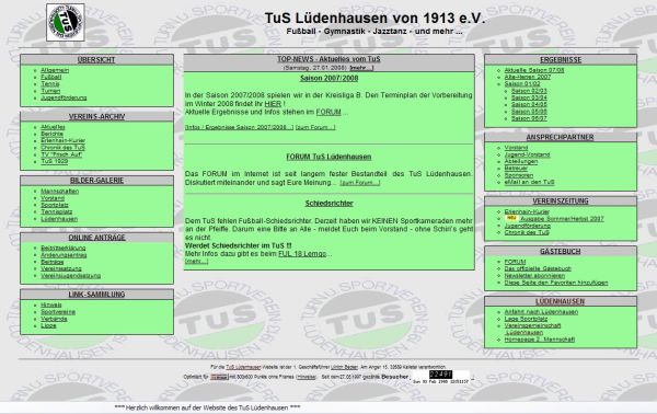 Website TuS Lüdenhausen