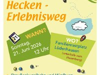 Plakat Eröffnung Hecken-Erlebnisweg