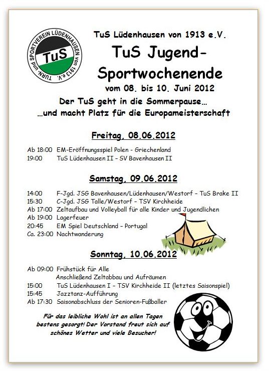 Jugend-Sportwochenende 2012