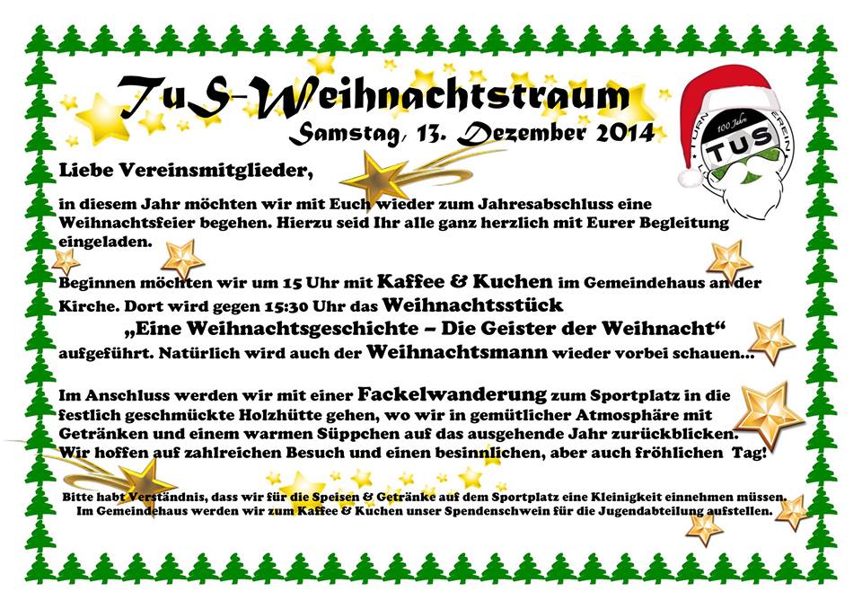 TuS Weihnachtsfeier 2014