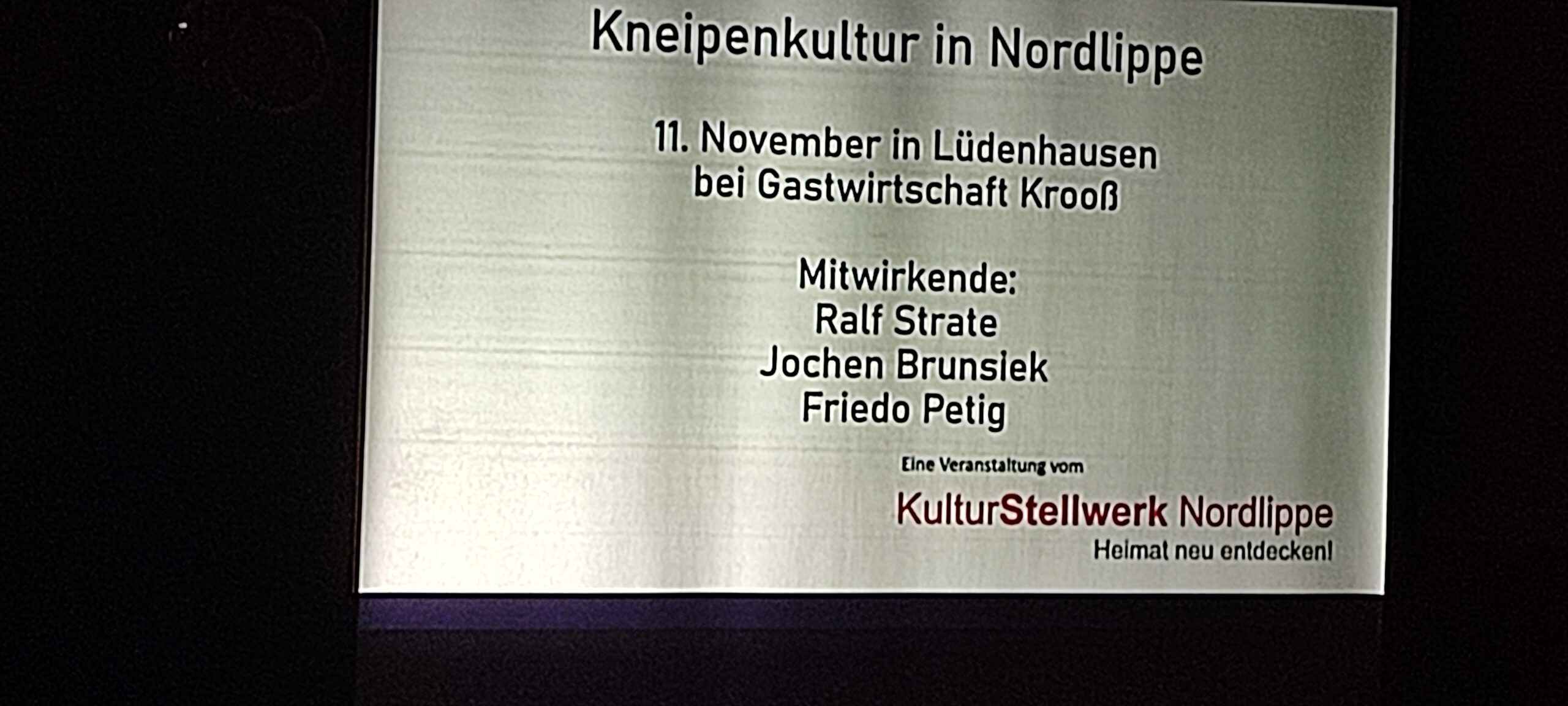 Erzählwerkstatt Kneipenkultur