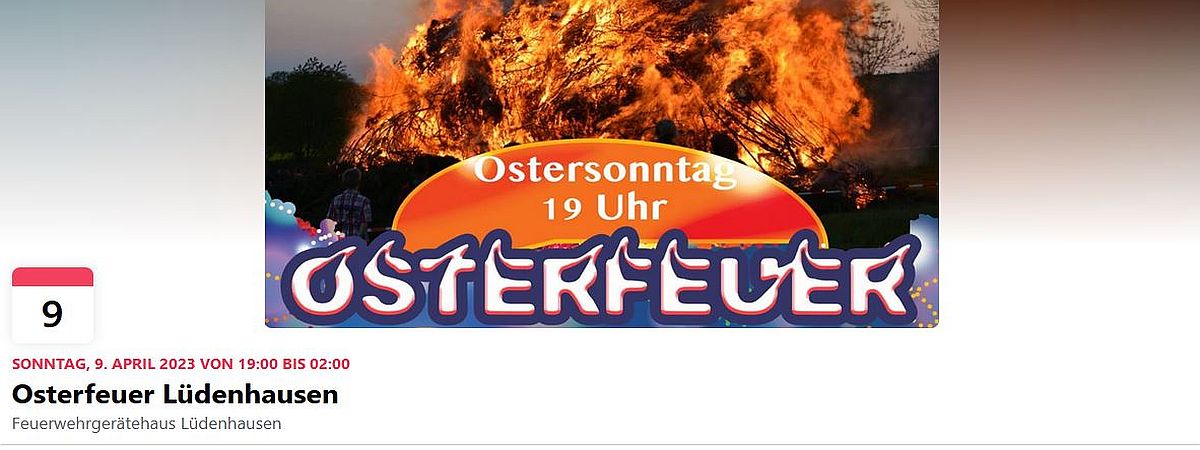 Osterfeuer 2023