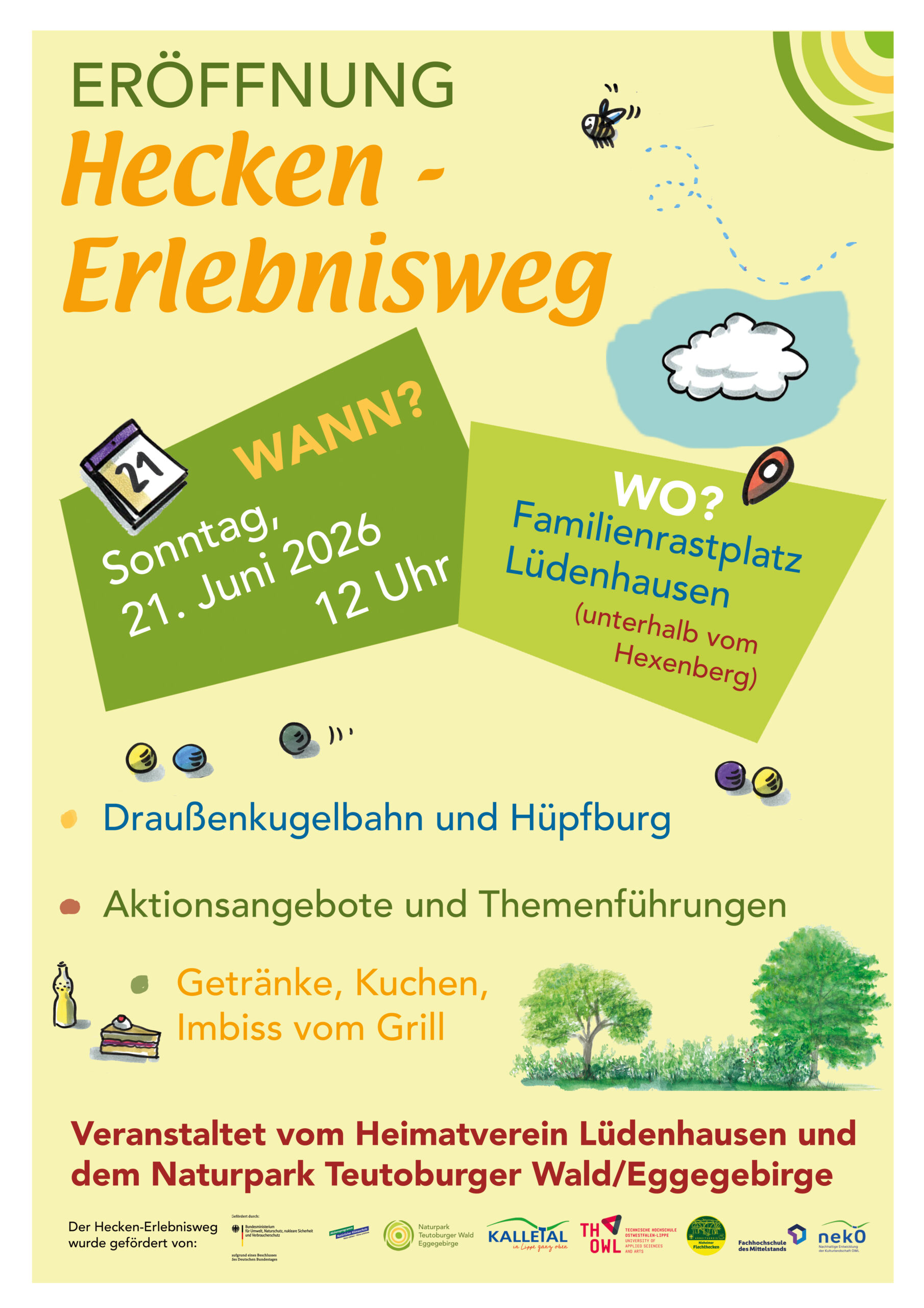 Einweihung Lern- und Erlebnisweges am 21. Juni um 12 Uhr