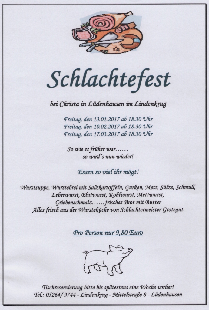 schlachtefest