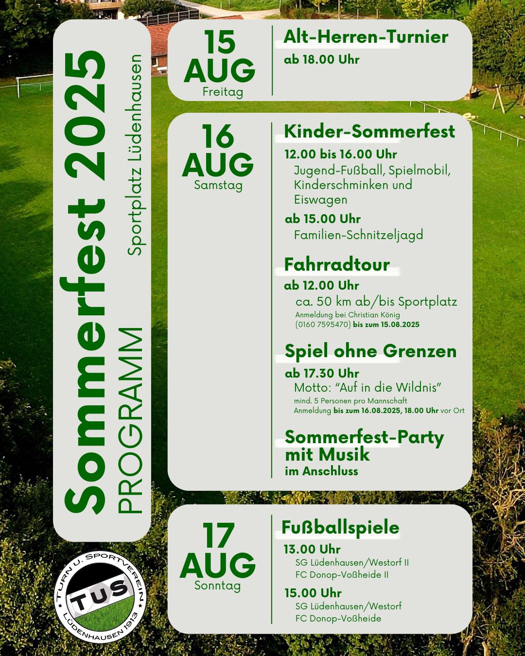 TuS Sommerfest 15.-17.8.2025