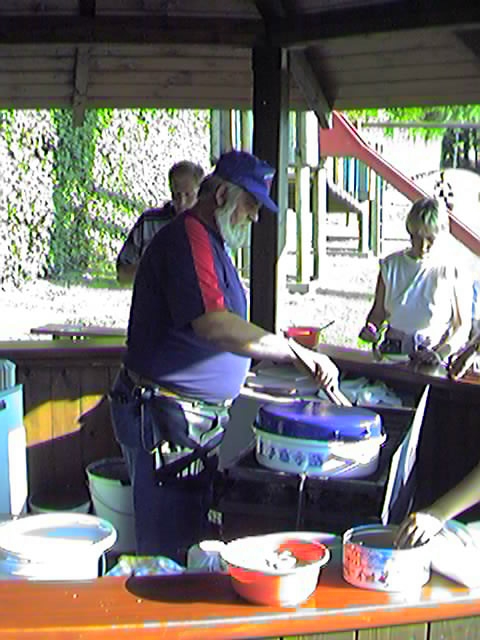 Rüdiger in der Grillhütte